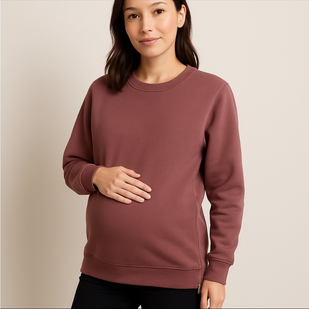 GAP Maternity Pink Crewneck Sweatshirt